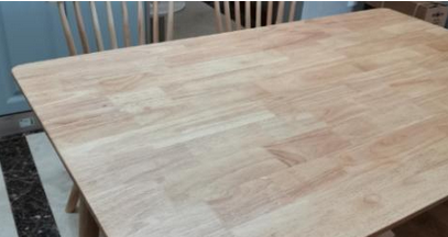 全新全橡木餐桌椅